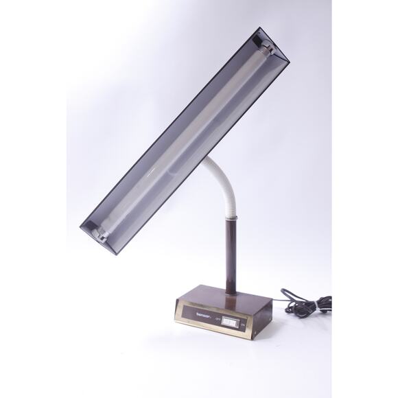 Metal, 1950s, Gooseneck, Lamp, Incandescent, Working, Tested, Brown - Picture 3 of 5